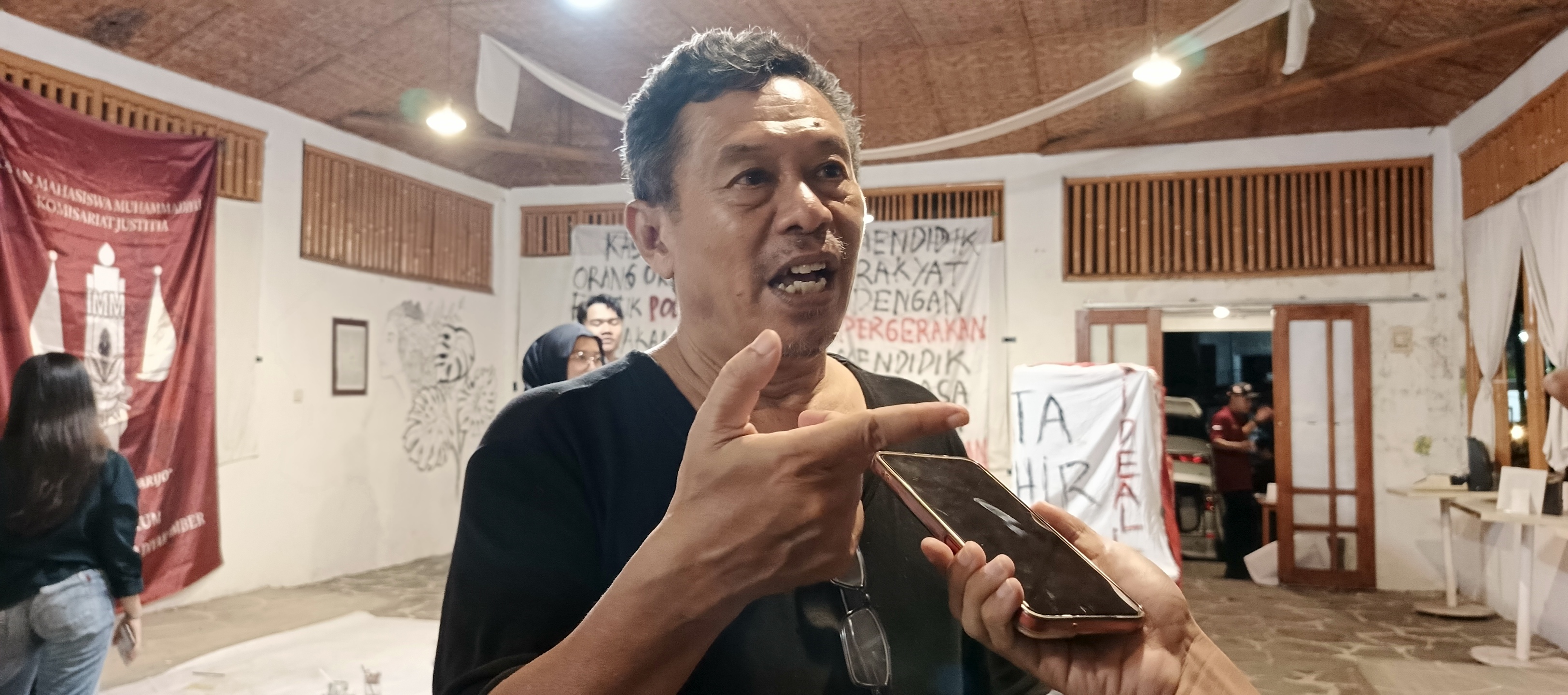 Farid Gaban, saat ditemui seusai mengisi diskusi dan bedah buku