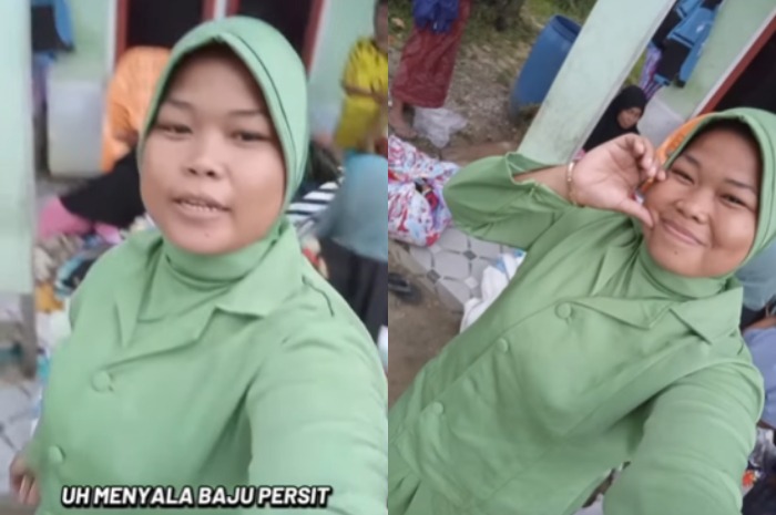 Menyoroti momen bahagia korban bencana di Aceh yang viral di media sosial usai mendapatkan donasi pakaian ala istri TNI. (Instagram.com/@girlstorychat)