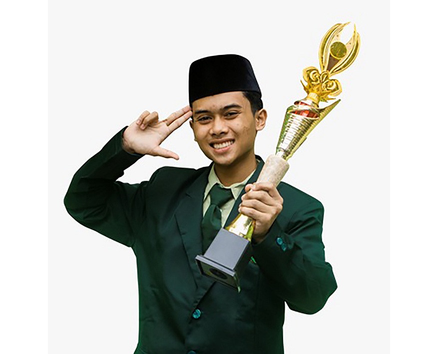 PRESTASI: Siswa MA Unggulan Nuris Jember, Muhammad Helmi Fauzan Kamil, sabet Predikat 1 Dai Muda Gamunas 2025.