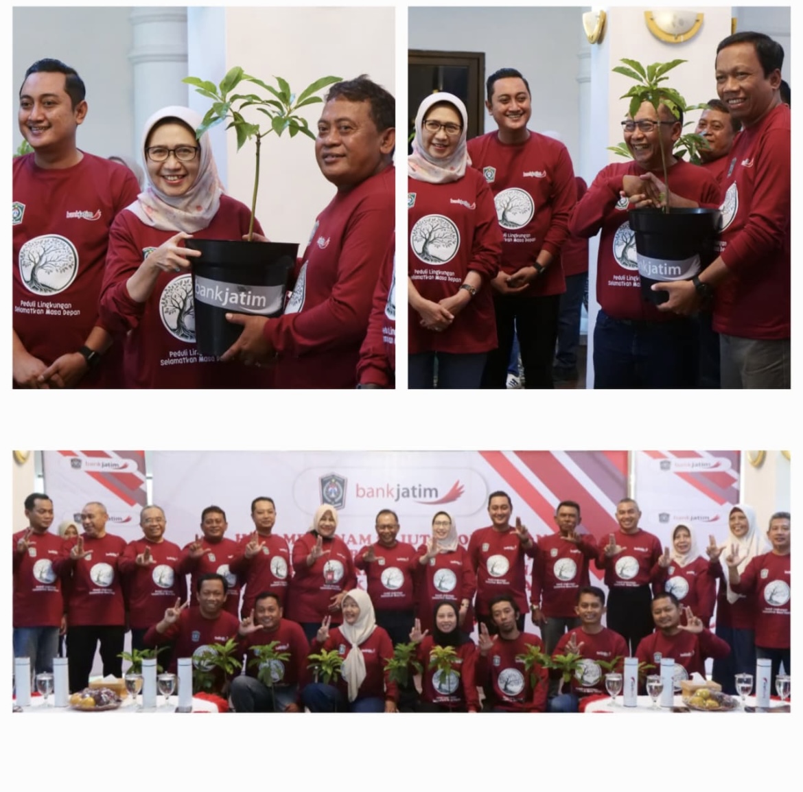 SERAHKAN: Bank Jatim menyerahkan bantuan corporate social responsibility (CSR) berupa sarana dan prasarana kepada Pemkab Lumajang.(FOTO-FOTO ATIEQSON MAR IQBAL/RAME)