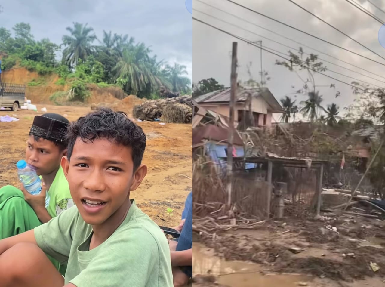 Seorang anak di Aceh Tamiang ceritakan detik-detik banjir menghantam rumahnya. (Instagram/jendral_koki)