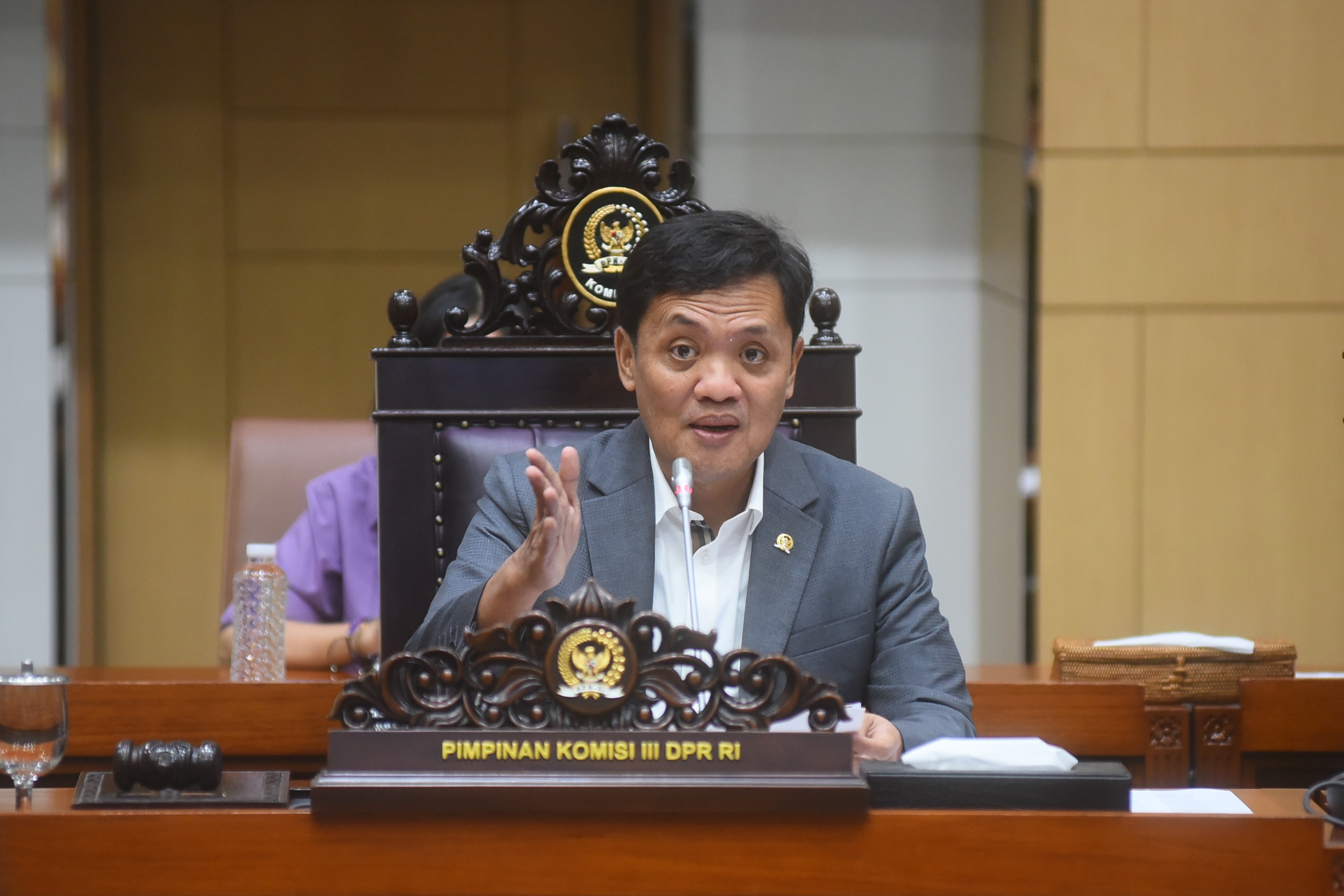 Ketua Komisi III DPR RI sekaligus Ketua Majelis Kehormatan Partai Gerindra, Habiburokhman (Foto Dok. DPR)&nbsp;