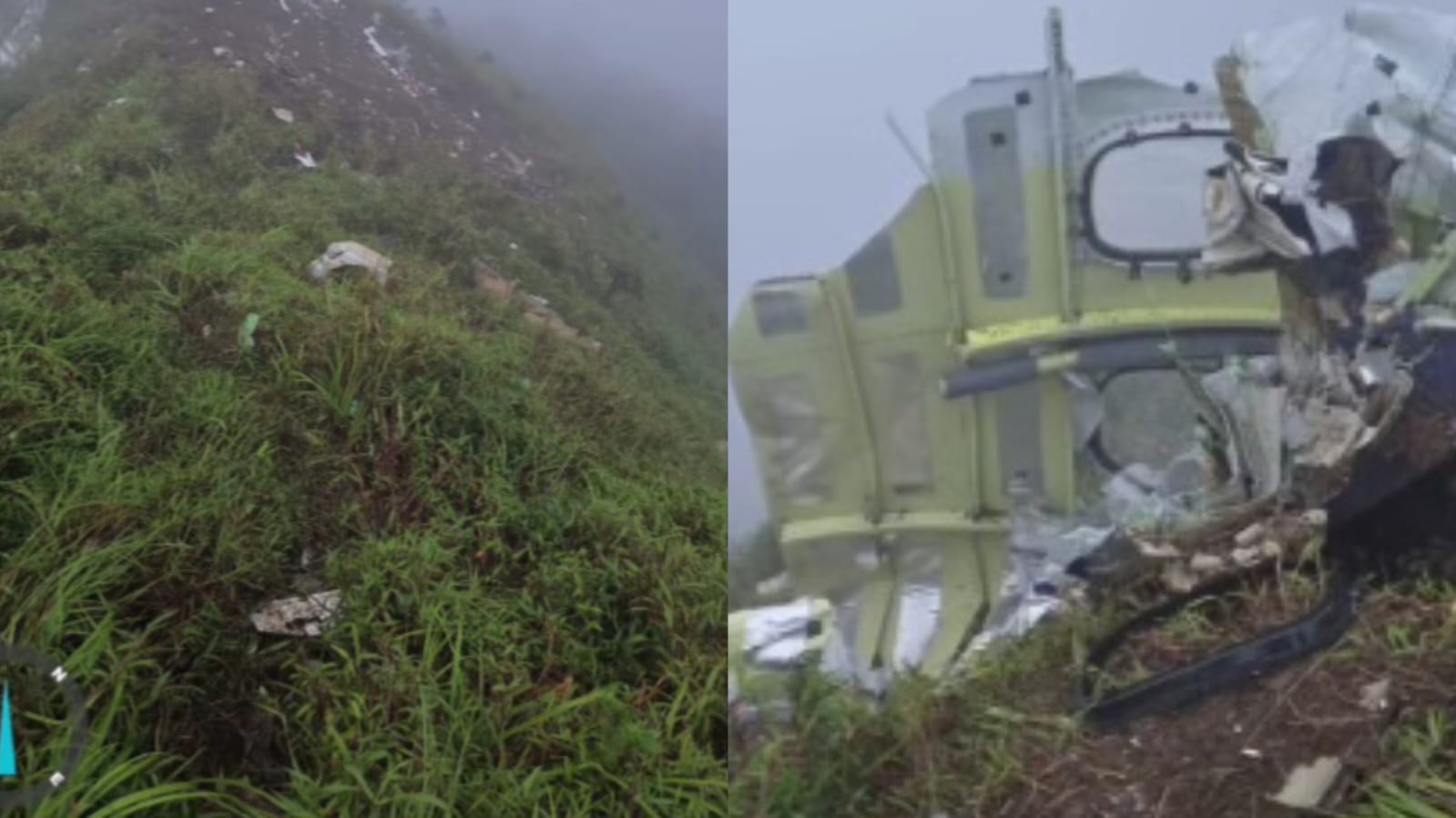 Penemuan serpihan pesawat ATR 42-500 di Gunung Bulusaraung. (Instagram/sar_nasional)