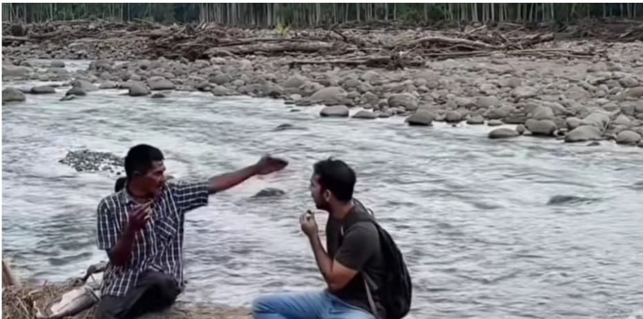 Warga di Aceh Utara ungkap cerita soal aliran sungai baru pascabanjir. (Instagram/dr_brewok)