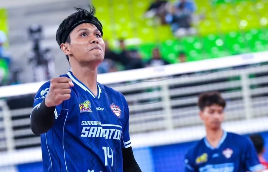 Pasca menjalani dua laga di Proliga 2026, akhirnya Surabaya Samator mendapatkan poin dan kemenangan perdana, Sabtu (17/1) malam. (IG: @surabayasamator)