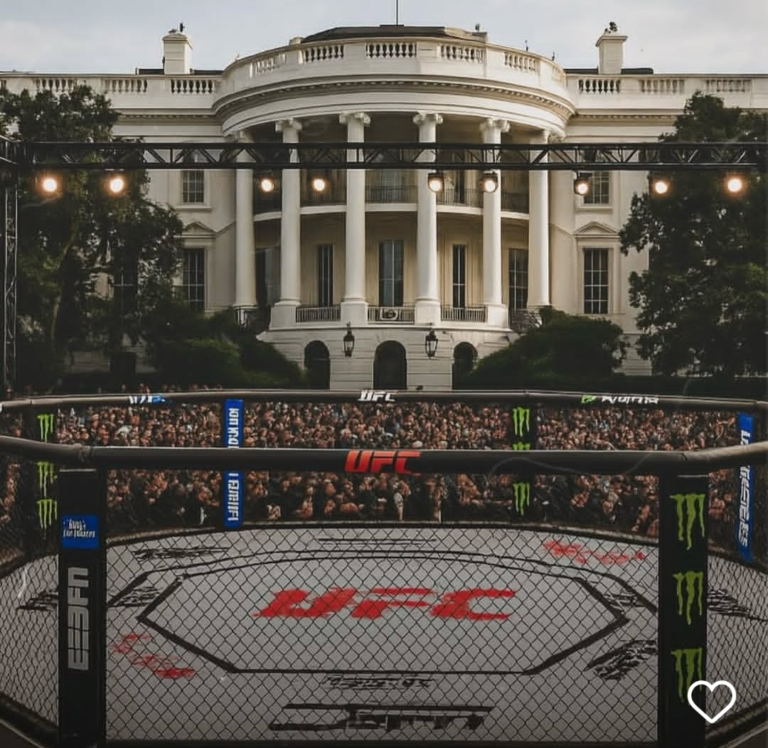 Panggung yang digadang menjadi ajang spektakuler, ufc white house (ig:chimaevborz