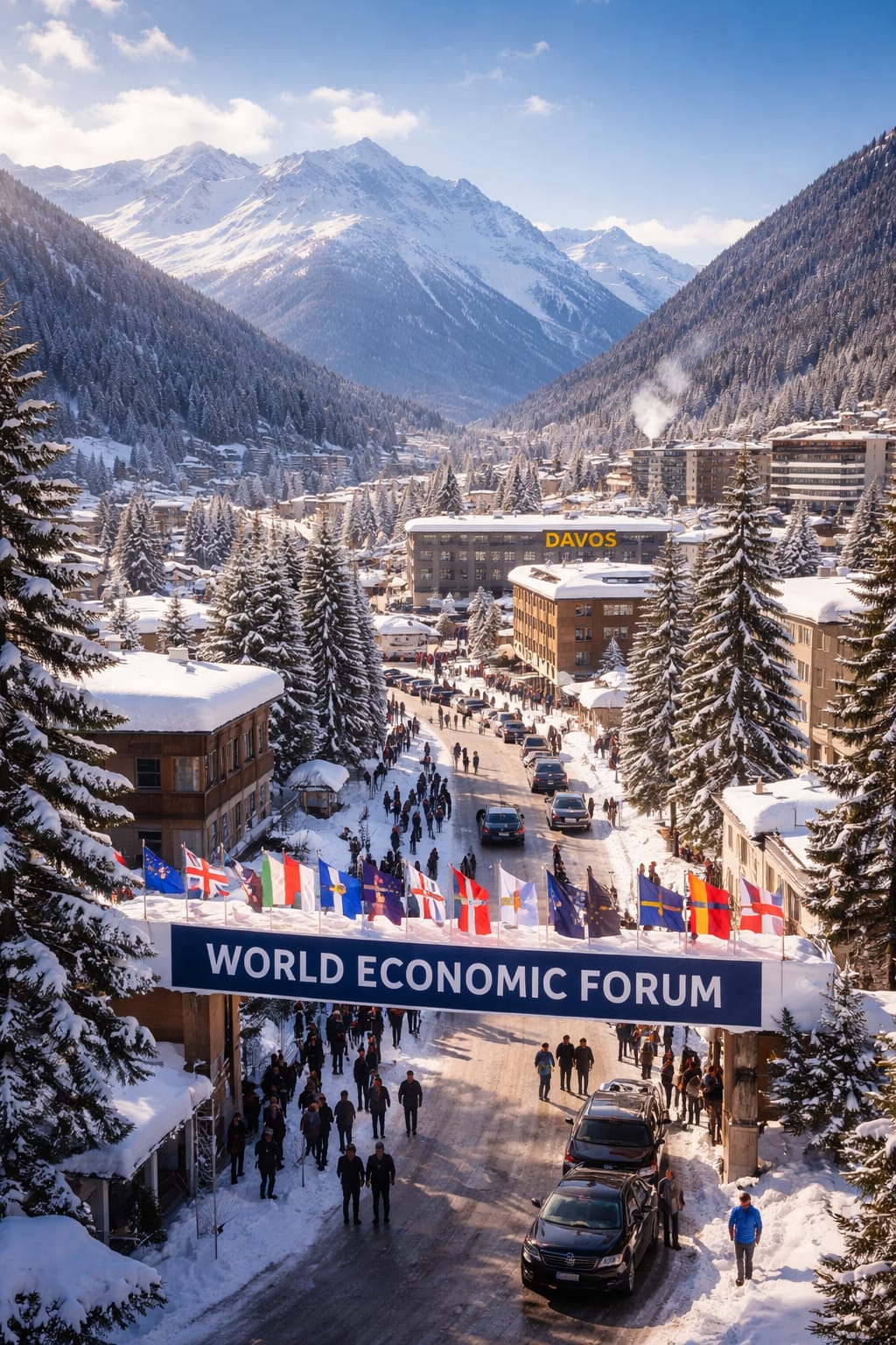 Prabowo Ngumpul Bersama 3.000 Pemimpin Dunia, Pentingkah WEF di Davos? - Foto Ai hanya ilustrasi