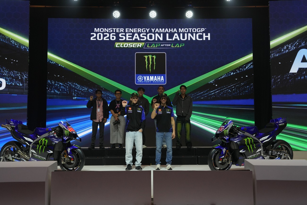 Tim Monster Energy yamaha MotoGP Launching Tim di Jakarta bawa Fabio Quartararo dan Alex RIns