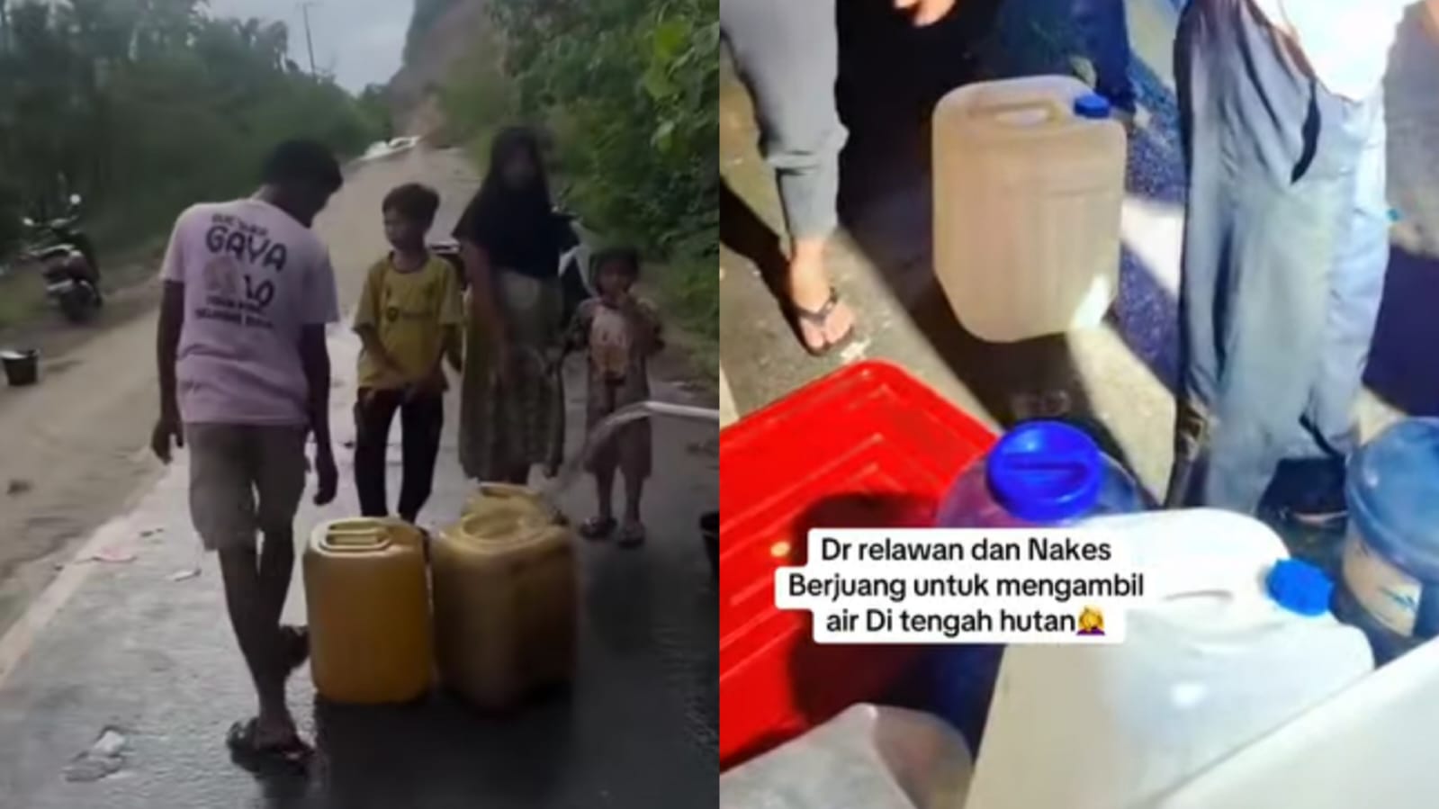 Warga Samar Kilang, Syiah Utama di Bener Meriah yang masih kesulitan air bersih. (Instagram/keber_samar__kilang)