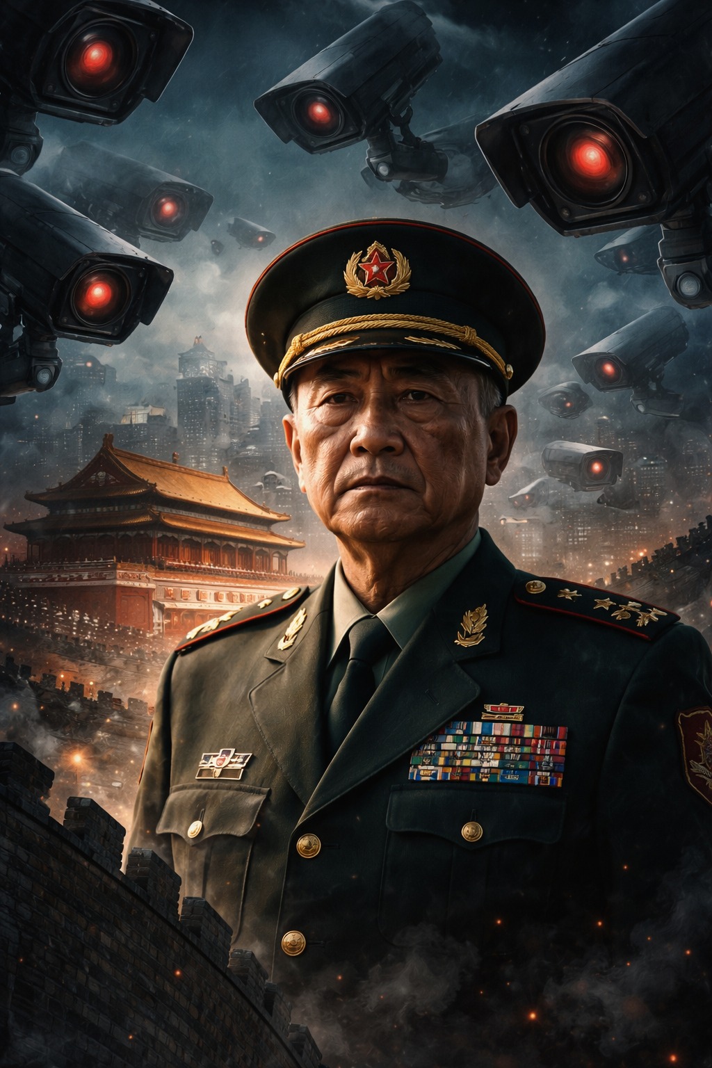 Di Bawah 500 Juta CCTV, Kekuasaan China Retak dari Lingkaran Elite - Foto Ai hanya ilustrasi