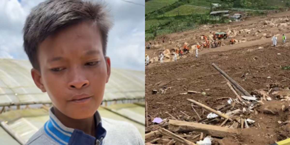 Menyoroti penuturan seorang remaja asal Majenang yang dikenal indigo, Rival terkait proses evakuasi korban longsor di Cisarua, Bandung Barat. (Instagram.com/@infobandungbarat)