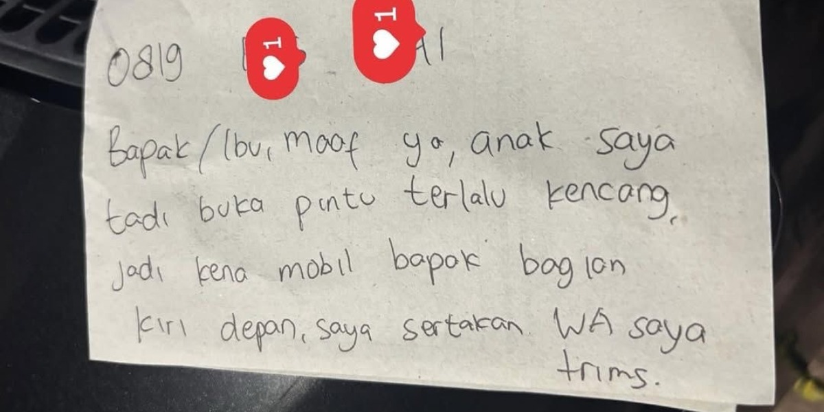 Mengintip insiden viral mobil yang tergores seorang anak di mall hingga berujung damai antara pelaku dan korban. (Instagram.com/@folkative)