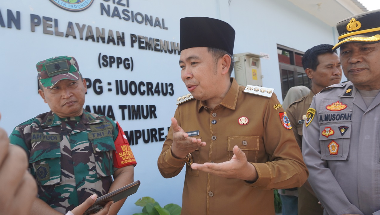 TEGAS: Bupati Jember Gus Fawait mengingatkan seluruh SPPG harus mematuhi SOP yang sudah ada.&nbsp;