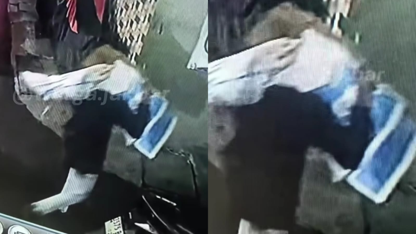 Viral video CCTV pria di Tambora, Jakarta Barat diduga tengah menggotong mayat di lingkungan permukiman warga. (Instagram/warga.jakbar)