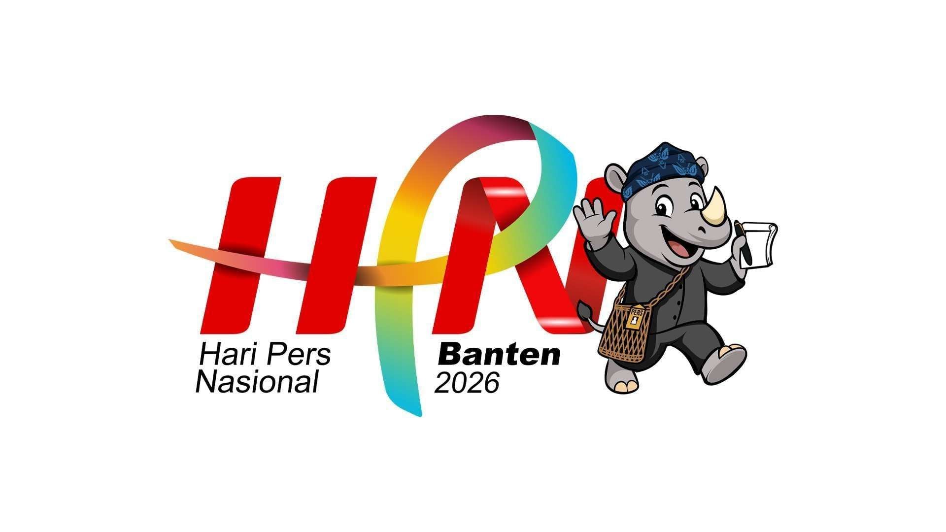 Logo Hari Pers Nasional (HPN) dengan maskot