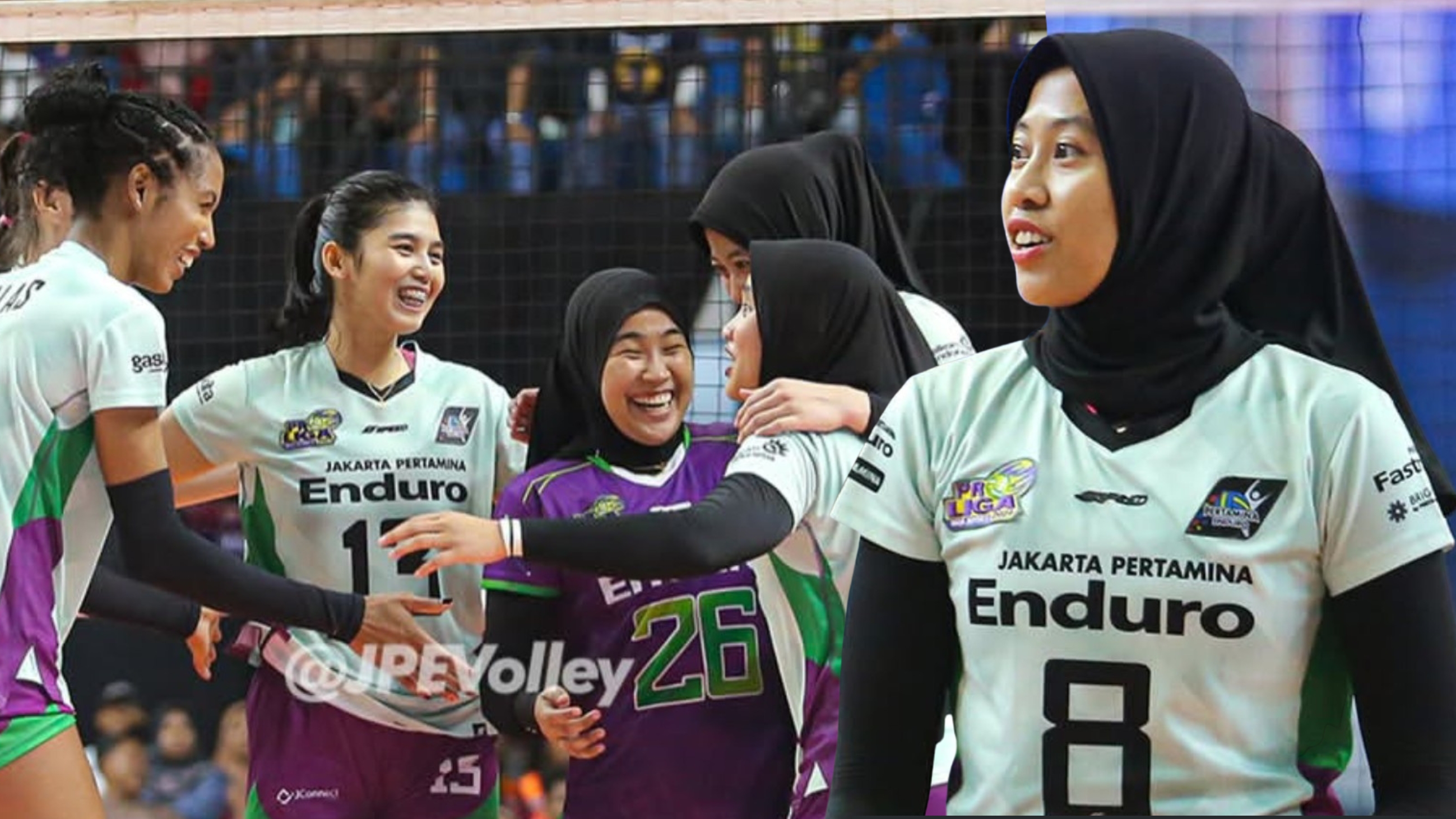 Megawati Hangestri Pertiwi bersama Jakarta Pertamina Enduro mengamankan tiket pertama final four Proliga 2026. (IG: @jpevolley)