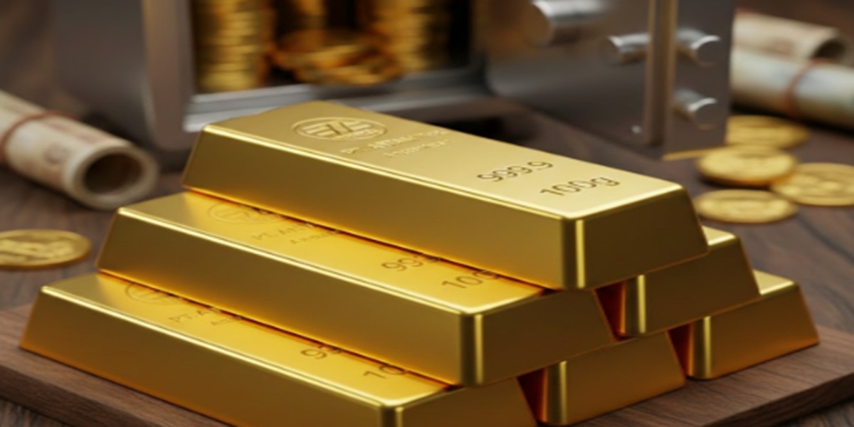 Ilustrasi Emas Batangan (AI)