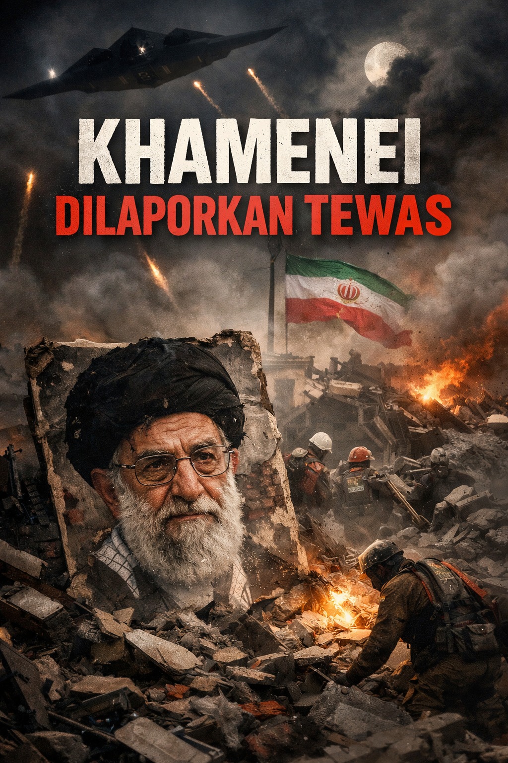 Khamenei Dilaporkan Tewas oleh Serangan Presisi Israel/AS
