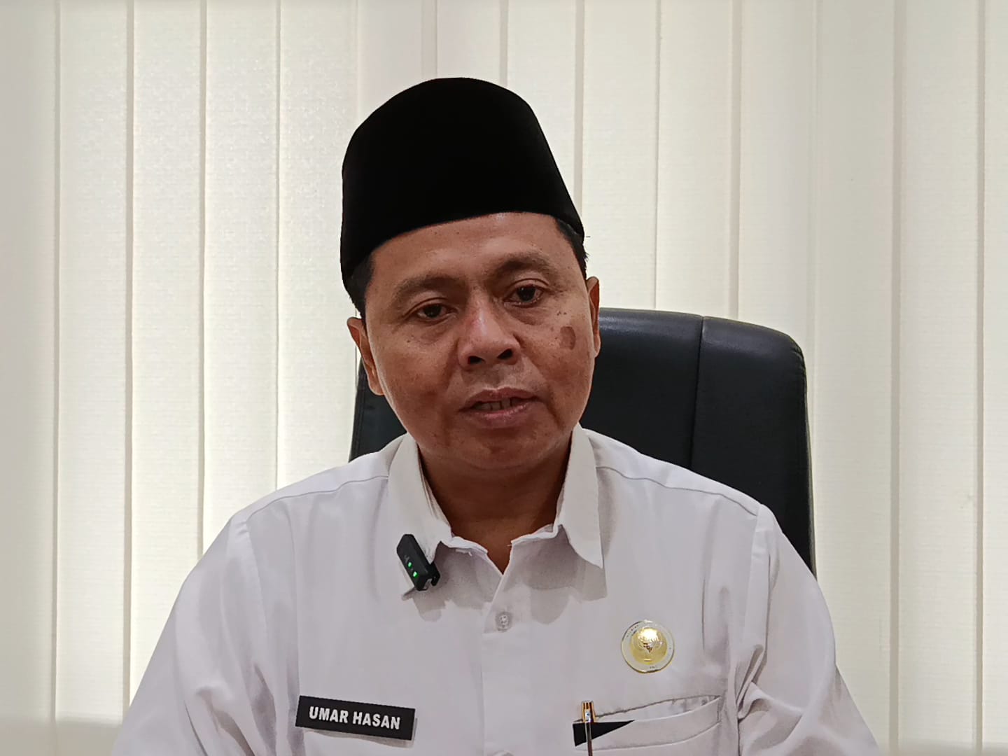 FOTO: Kepala Kantor Kementerian Haji dan Umroh Kabupaten Lumajang Umar Hasan.