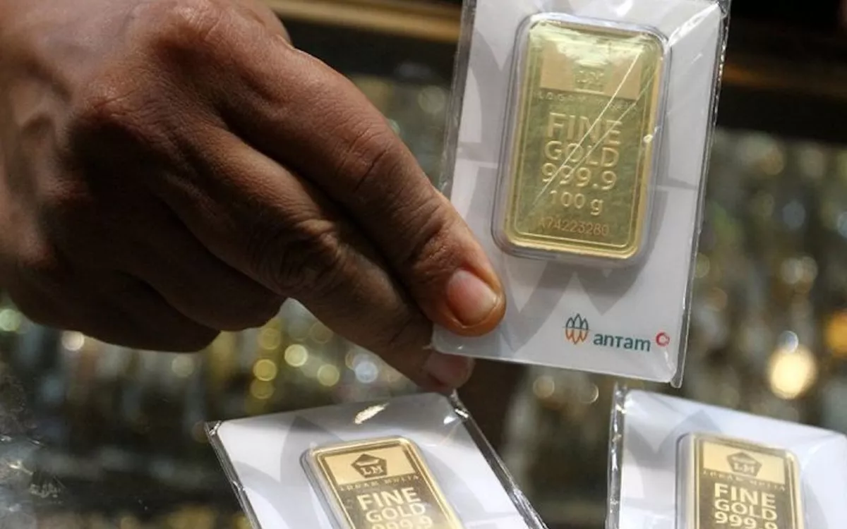 Harga emas Antam hari ini . Foto: ANTARA/ Ari Bowo Sucipto.  