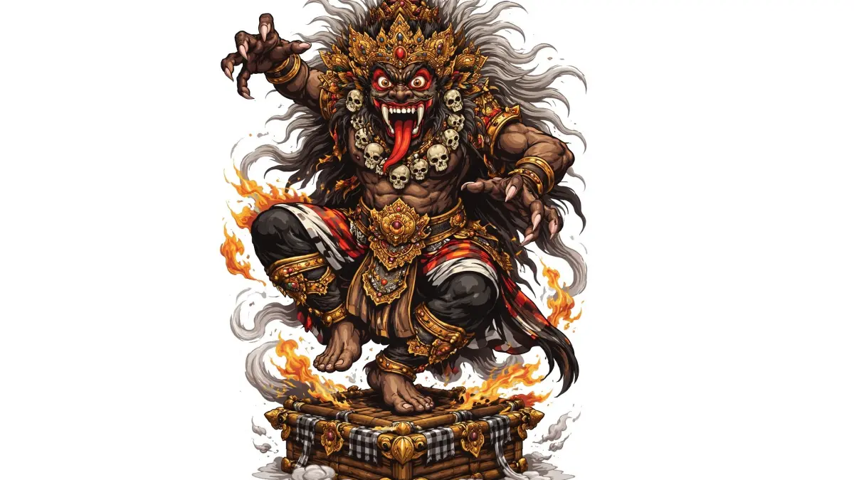 Ilustrasi ogoh-ogoh. (AI)