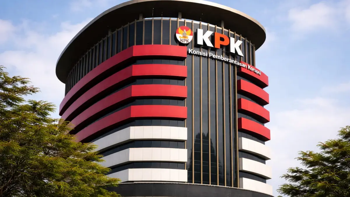 Ilustrasi gedung merah putih 