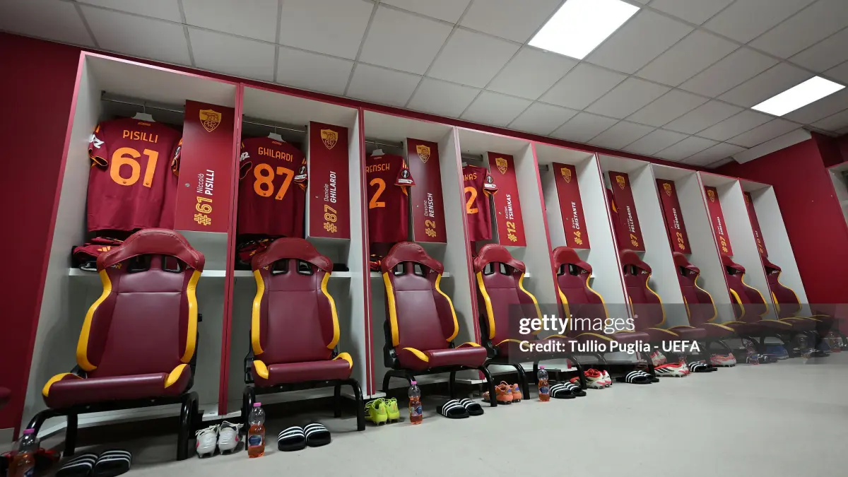 Ruang Ganti AS Roma (Getty Images)