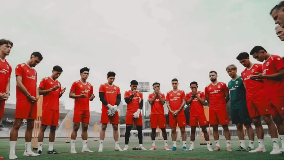 Skuad Timnas ketika TC jelang FIFA Series