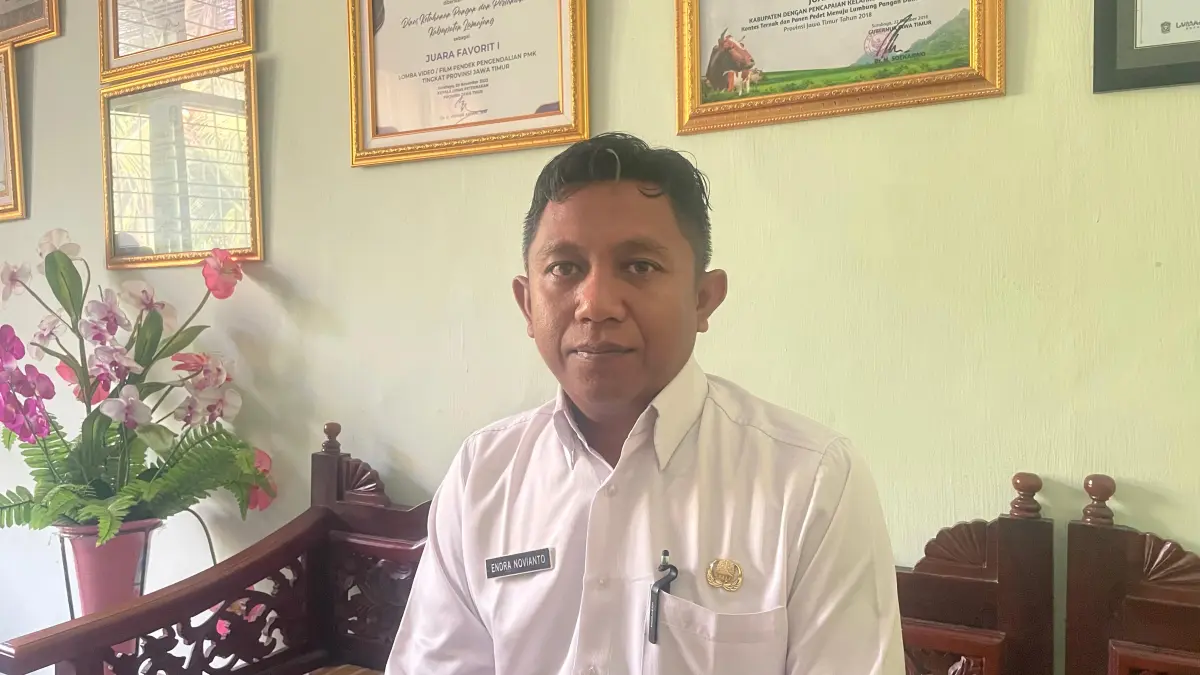 FOTO : Kabid Peternakan Dinas Ketahanan Pangan dan Pertanian (DKPP) Lumajang, Endra Novianto.