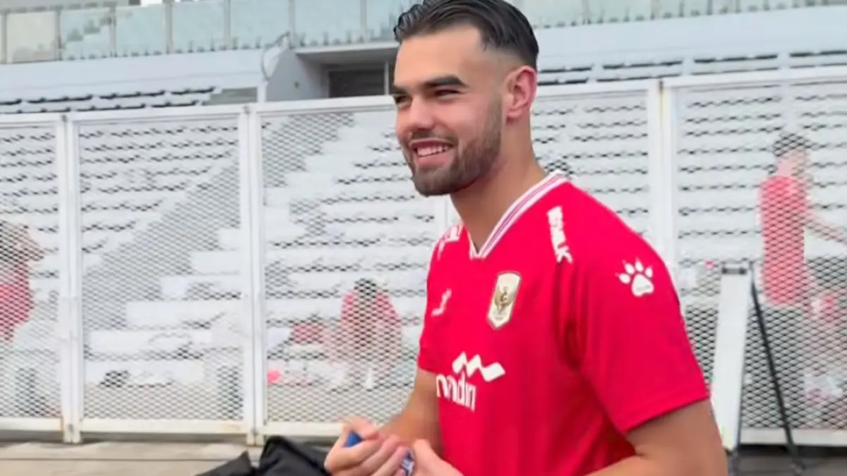 Jens Raven, striker yang saat ini bermain untuk Bali United FC di Liga Super Indonesia dan mewakili Tim Nasional Indonesia. (Dok. Timnas)