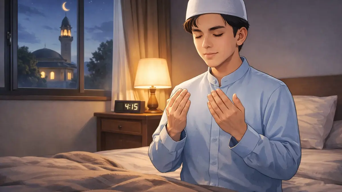 Ilustrasi membaca niat (M ADHI SURYA/AI/RADAR JEMBER)