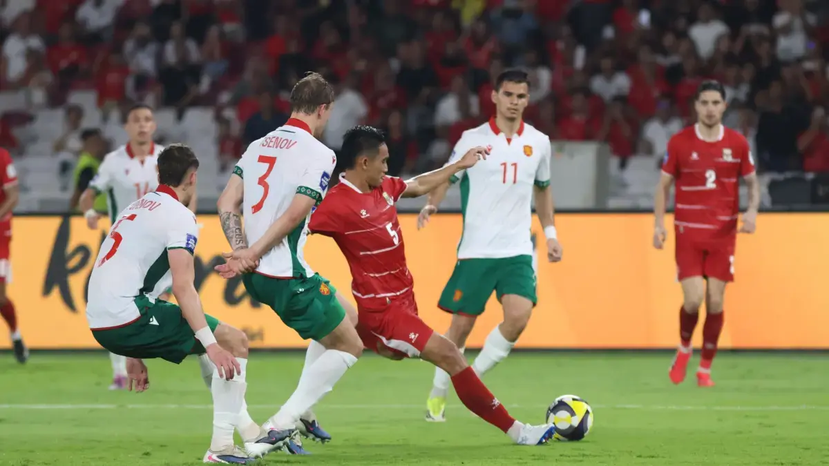 Timnas Indonesia melawan Bulgaria dalam laga final Fifa Series 2026 di Stadion Utama Gelora Bung Karno, Senin (30/3/2026). (Deny Ridwansah/JawaPos.com)