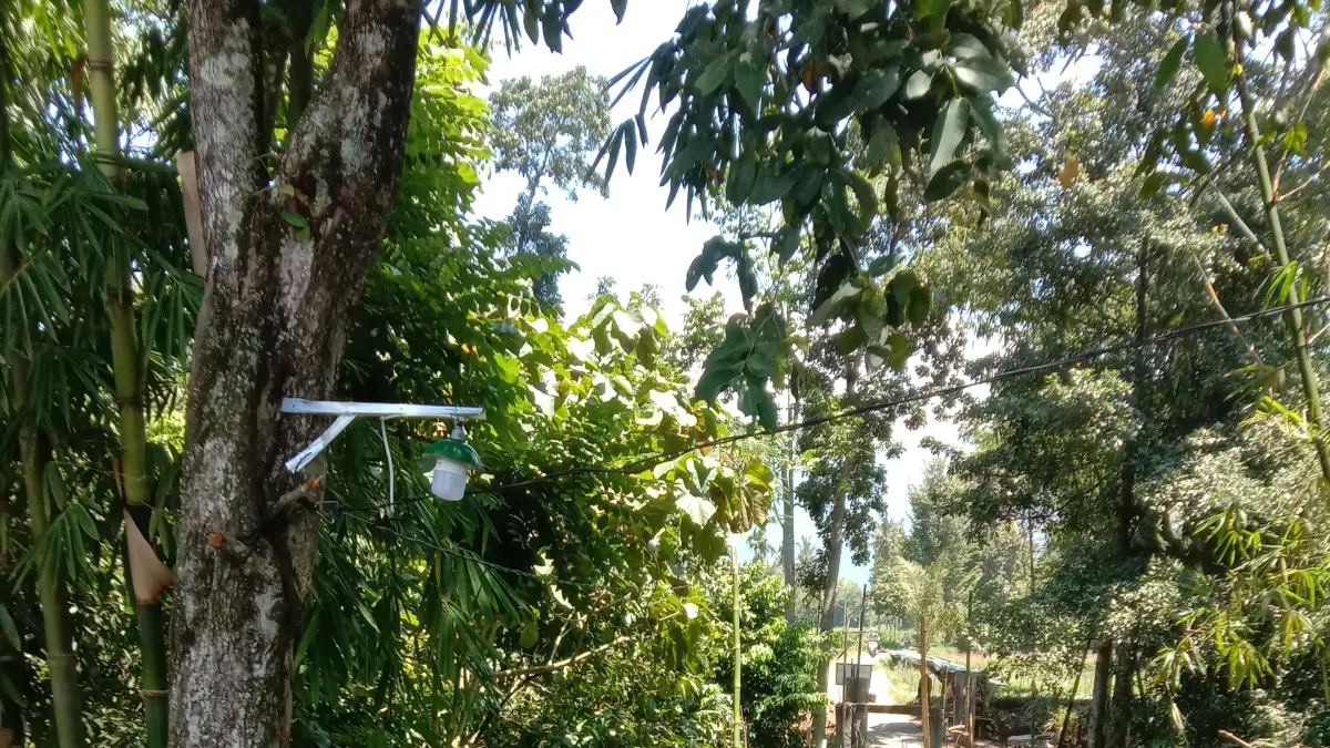 SEADANYA: Sejumlah warga melewati Jembatan Sukowiryo, jembatan alternatif pasca Jembatan Sentong ambruk beberapa waktu lalu. (ILHAM/RJ)