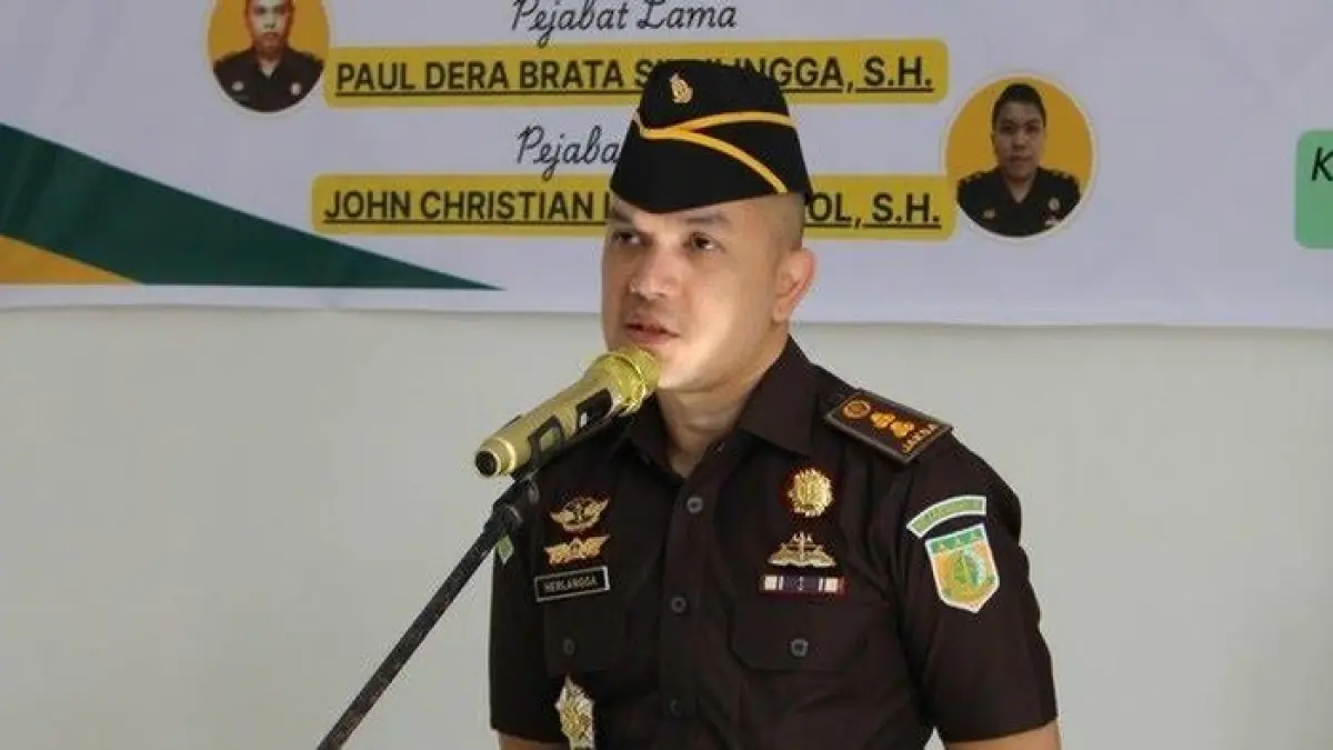 Koordinator Bidang Intelijen, Herlangga Wisnu Murdianto, yang ditunjuk sebagai Pelaksana Harian (Plh) Kajari Karo.