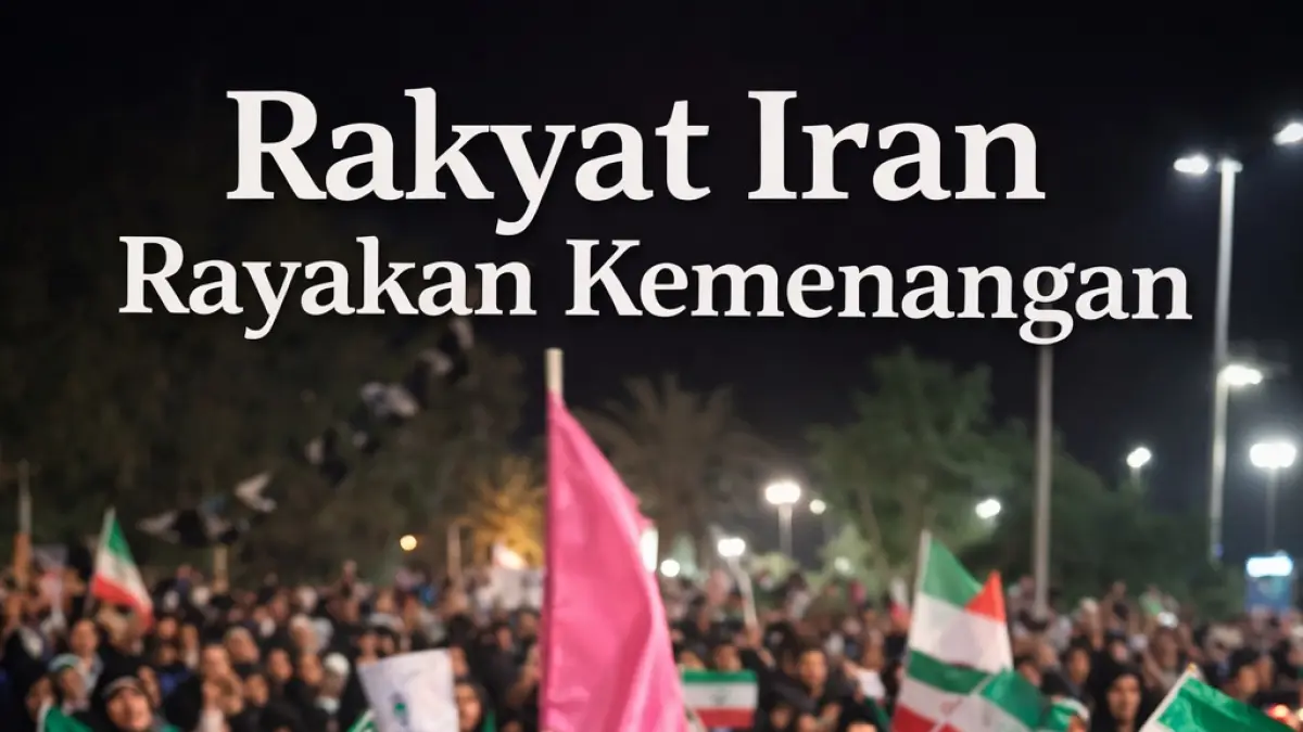 Rakyat Iran Rayakan Kemenangan, Teriakan Allahu Akbar Menggema
