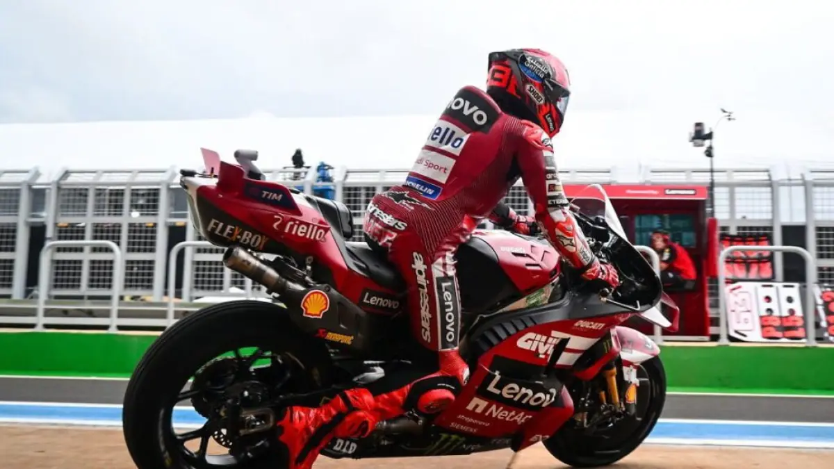 Kontrak Marc Marquez dengan Ducati untuk MotoGP 2027 belum pasti. (michelin)