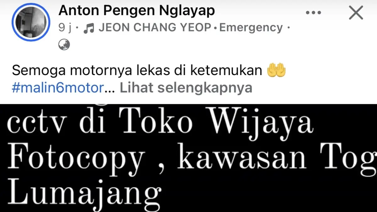 Tangkap layar aksi pencurian berhasil dibobol warga