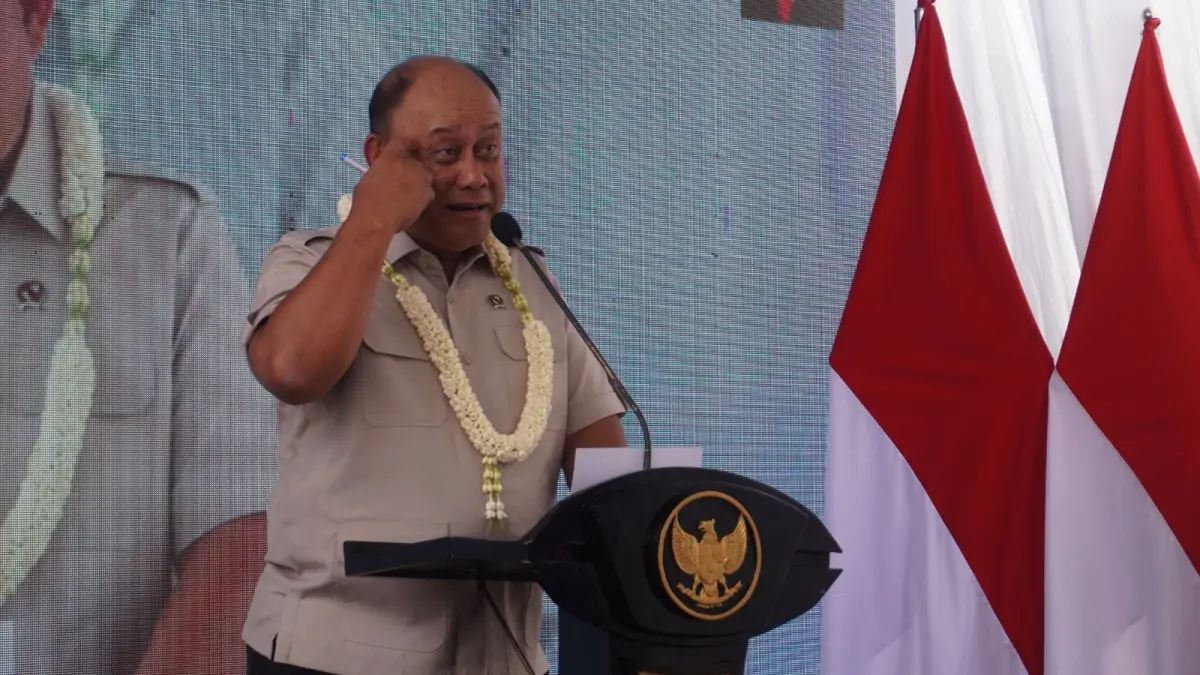 Kepala BGN Dadan Hindayana saat berkunjung ke Kab. Jember siang tadi. (MAULANA/RADAR JEMBER)