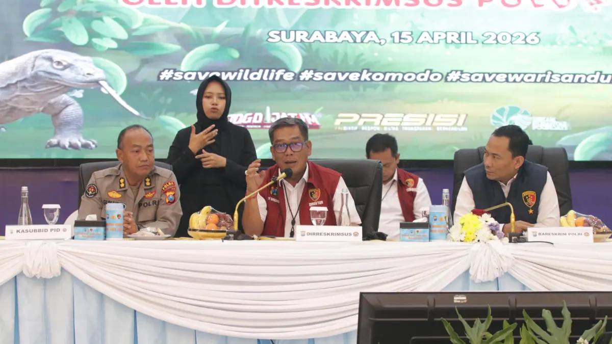 Konfresi Pers Polda Jatim (Humas Polda Jatim)