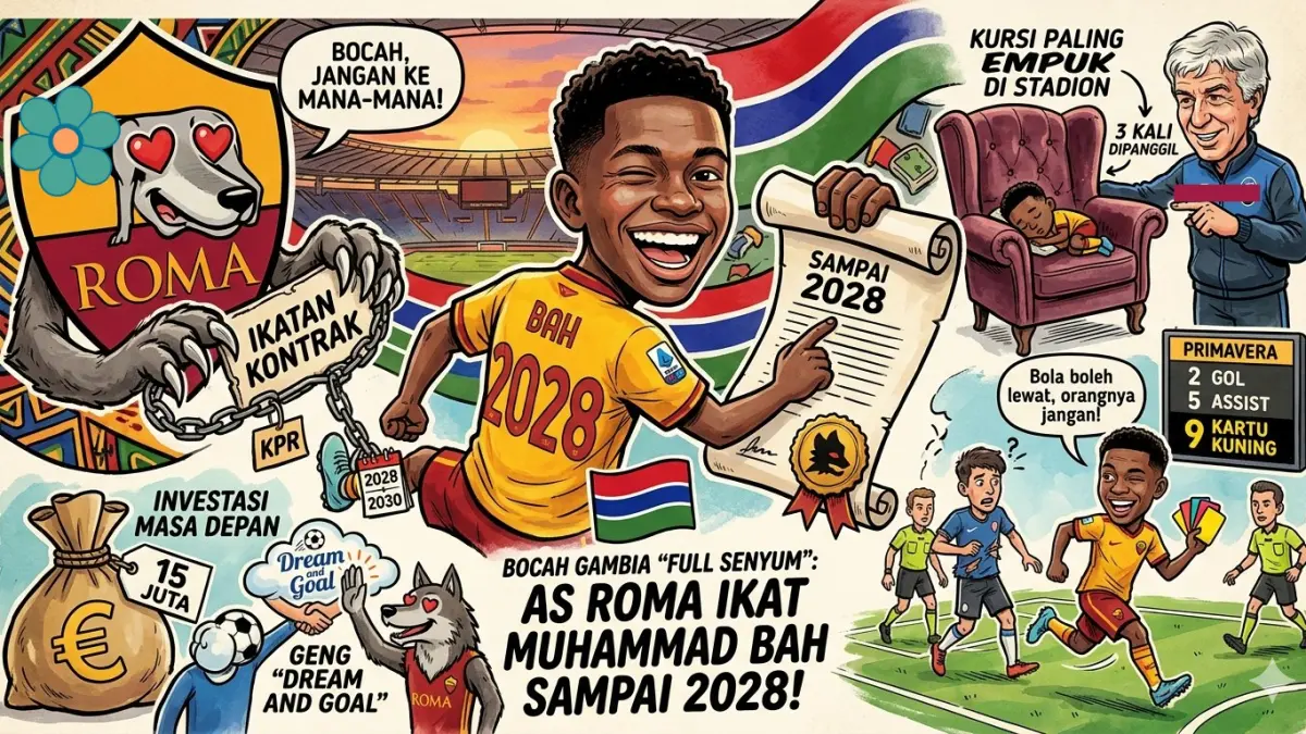 Muhammed S Bah (ILUSTRASI AI AKUN FACEBOOK LEGA ITALIA)