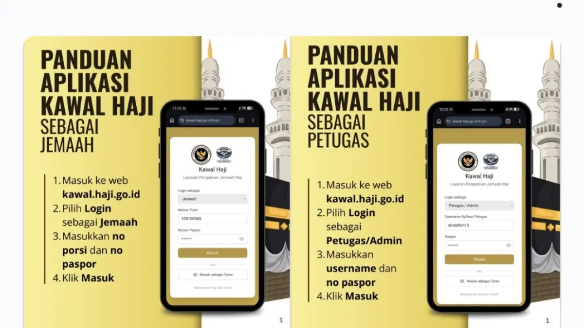 Ilustrasi aplikasi Kawal Haji