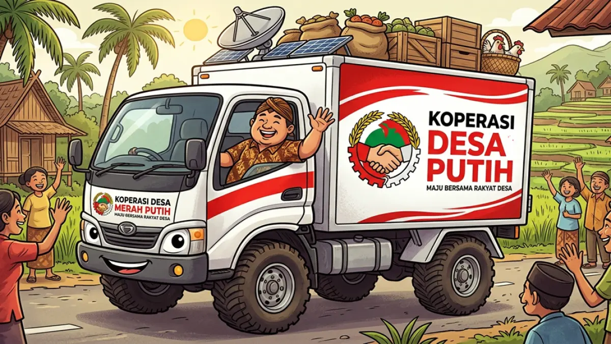 Ilustrasi Truk KDMP (AI)