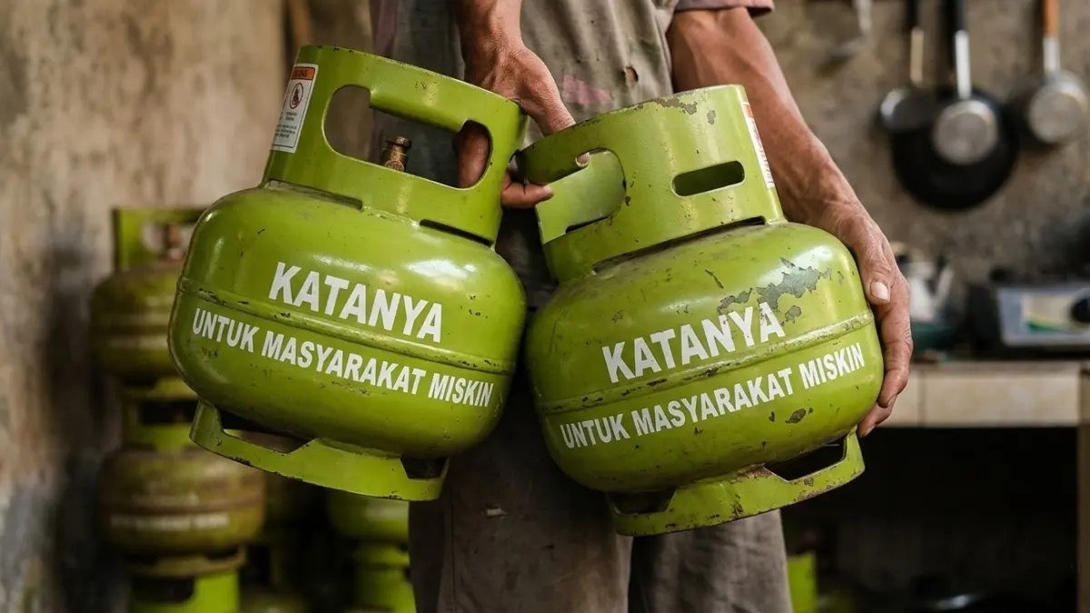Ketika Tim Monev Jatim, ada jasa laundry ternyata memakai gas elpiji 3 kg untuk pengeringnya, kafe juga pakai. Bahkan salah satu hotel ternyata juga pakai gas melon untuk pemanasnya. (Foto ilustrasi diolah dengan AI)