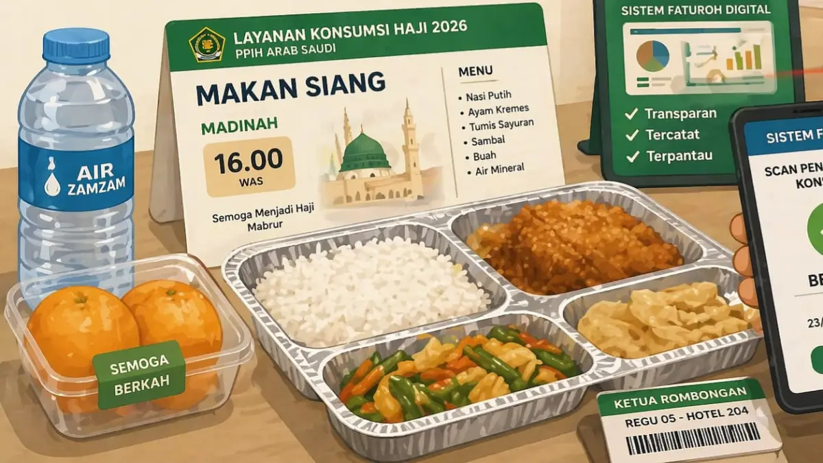 ilustrasi konsumsi jamaah haji