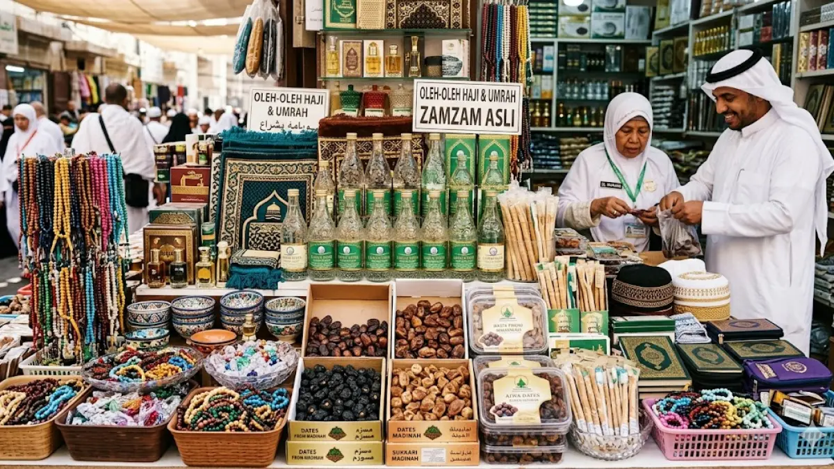 Ilustrasi oleh-oleh haji 