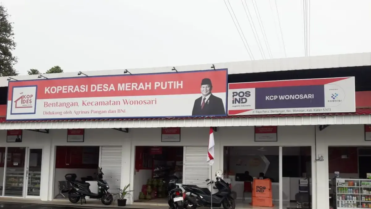 Koperasi Desa (Kopdes) Merah Putih di Desa Bentangan, Kecamatan Wonosari, Klaten. (Dok. Radar Solo)