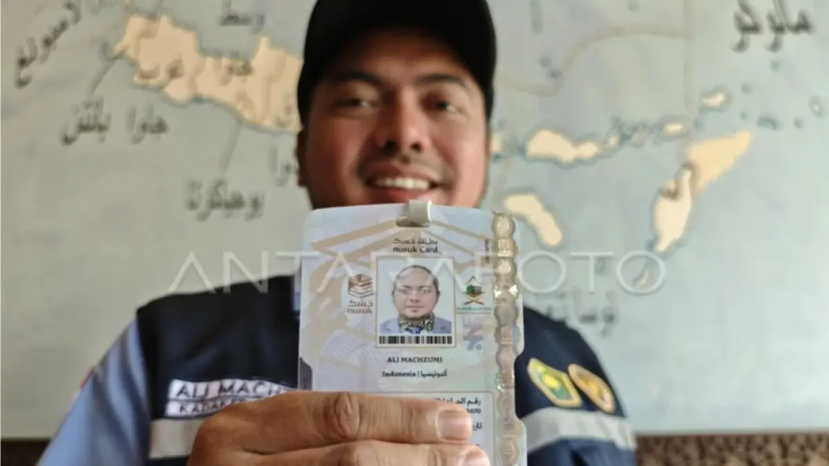 Ilustrasi kartu nusuk (ft:ANTARA)