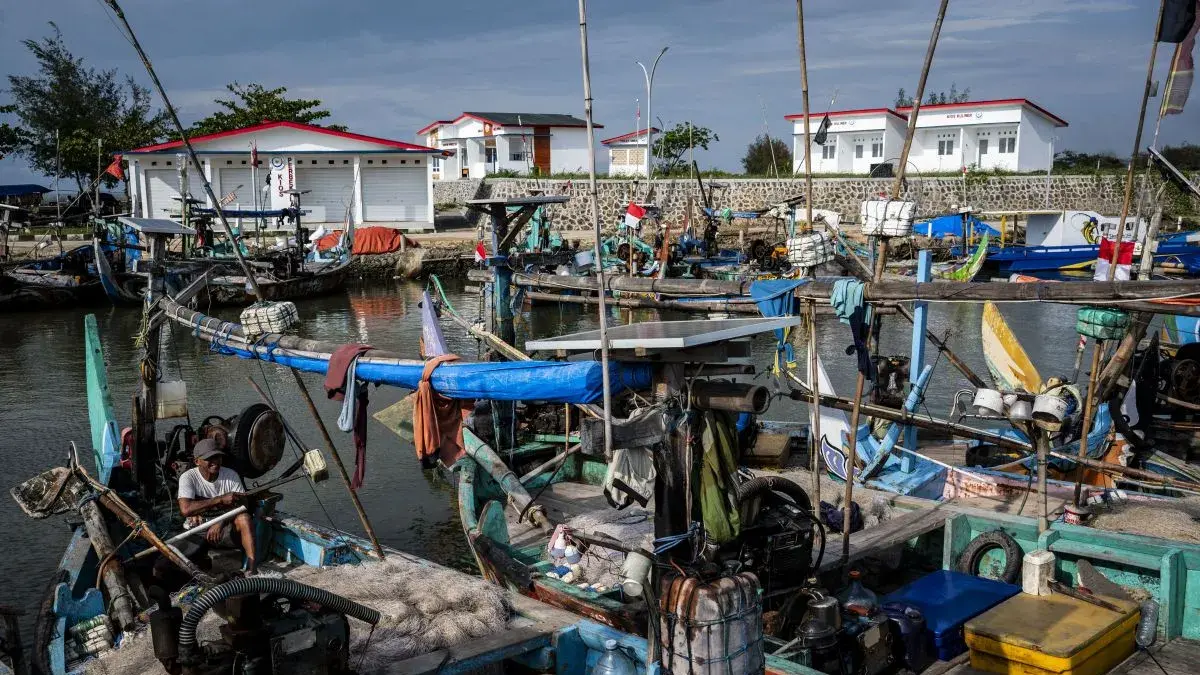 Dermaga KNMP Bumiharjo, Keling, Jepara, Jawa Tengah, Minggu (3/5/2026). (ANTARA/Aprilio Akbar)