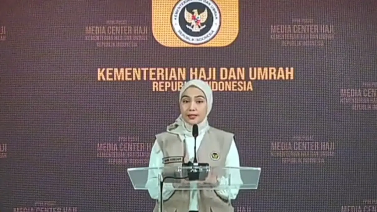 FOTO : Juru Bicara Kementerian Haji dan Umrah RI, Maria Assegaf.
