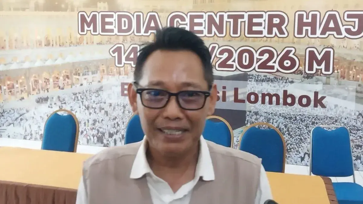 Kepala Kantor Wilayah Kementerian Haji dan Umrah (Kemenhaj) NTB Lalu Muhamad Ami. (ANTARA/Nur Imansyah)